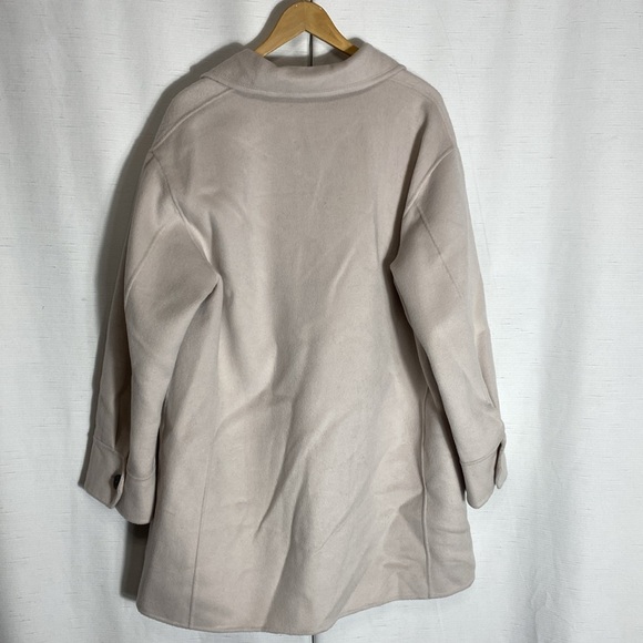 Massimo Dutti Oversized Wool Blend Coat With Pockets Size M - Picture 15 of 17